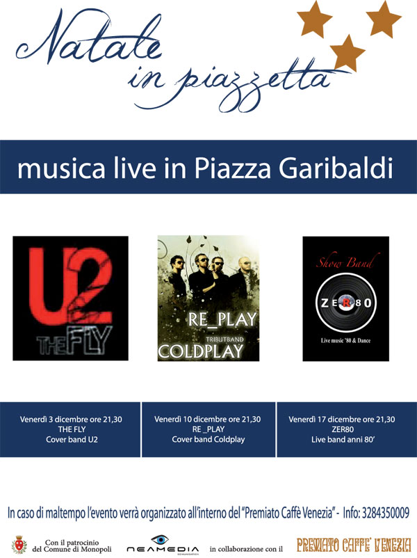 Natale in piazzetta - Musica live in piazza Garibaldi