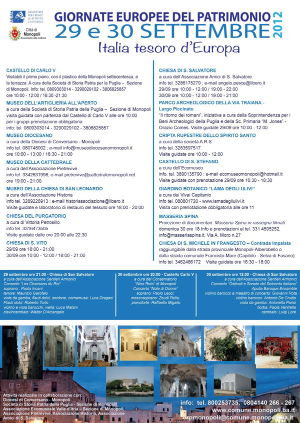 Giornate Europee del Patrimonio 2012 - Monopoli